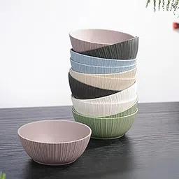 VOLA Vogue Coupe Bowl Set of 2 | Elegant Ceramic Fine Porcelain Bowls | Sleek Contemporary Design | Perfect for Serving, Salads & Snacks | Stylish Tableware for Everyday Use & Gifting (Quicksand)-picture-12