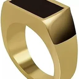 soni designs Gift For Boys And Men Style Gold Finger Ring | Trending Titanium Ring For Boys And Men image 1