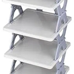 Multi-Purpose Stackable Shoe Rack Adjustable Slots Shoe Organiser Multicolor (6 Layer)-picture-20