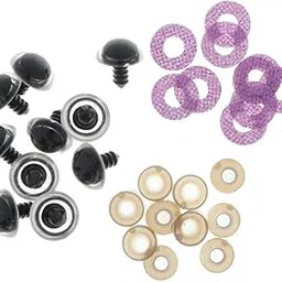 Enakshi® 10pcs Poly Safety Toy Eyes + Glitter Nonwovens + Washer 16mm Light Purple|Toys & Hobbies | Stuffed Animals | Other Stuffed Animals-picture-18