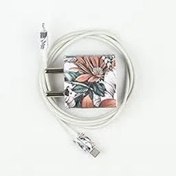 Floral Art 3 Designer Vinyl Skin Sticker wrap Decal for Apple 20 watts Charger Adapter, Apple iPhone Accessories-picture-29