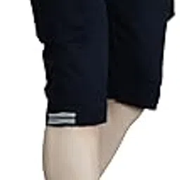 welcy Men Cotton Regular Fit Solid Knee Length Short | 2 Zipper Pocket | 4 Button Pockets | Versatile ¾ Half Pants for Everyday --picture-10