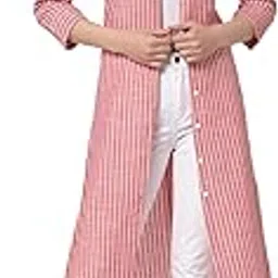 largish Cotton Red A-line Shrug-picture-49