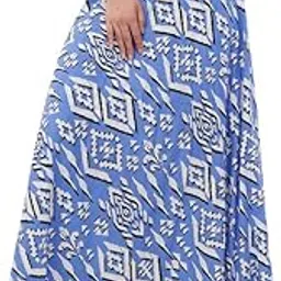 medleyhues Women's Printed Maxi Wraparound Skirt-picture-13
