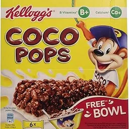 Kellogg'ss Coco Pops Chocolate Flavored Cereal, 6 Bars, with B Vitamins and Calcium, Free Bowl Included-picture-32