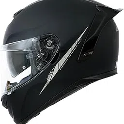 Helmet AXXIS FF109BSV Eagle SV (Spoiler) Solid A1 MATT Black | ISI, ECE, and DOT Certified | Integrated Sun Visor | Lightweight Polycarbonate Shell | Enhanced Ventilation | Aerodynamic Spoiler-picture-22