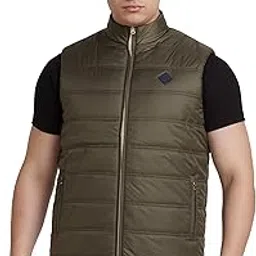 park avenue Men Regular Fit Solid Pattern Pure Polyester Sleeveless Casual Jacket-picture-47