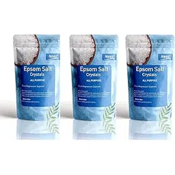 All-Purpose Epsom Salt - 3-Pack, 1.36 Kg - Skin Softening, Bathing, Foot Relaxation, Pain Relief, Spa Treatment, Exfoliating Scrub, Muscle Soothing, Plant Growth Accelerator-image-38