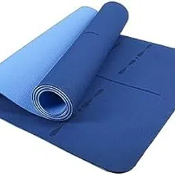 QUALIZA Premium Yoga Mat for Men Large, Eco Friendly Non Slip Yoga Mat 6mm Optimal Cushioning, 72"x 26" | eBook and 50 videos included | Persian Blue & Light Blue-picture-33