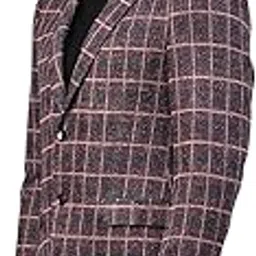 givo Men Checked Notch Collar Smart Fit Blazers-picture-54