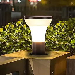 GATE Light for Home/gate lamp/gate Lamps for Outdoor Waterproof/gate Light/Pillar Lights for Outdoor for Stairs, Boundries, Pillar, Garden (Simba Milky) (Bulb Not Included) (Pack of 1)-picture-20