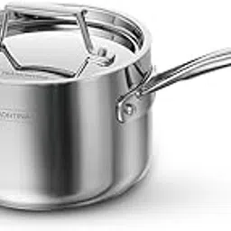 Tramontina Aeion Triply 16cm/2.1 Liter Stainless Steel Sauce Pan with SS 304 Lid | Healthy, Non Toxic | Milk Pan/Tea Pan | Induction Friendly | Stay Cool Handle | NSF Certified | 10 Year Warranty-picture-39