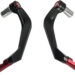 7/8 22mm Universal Motorcycle Brake Clutch Lever CNC Aluminum Hand Guard Handlebar Protector Replacement for Motorbike Scooters Electric Mountain Bikes(Red)-picture-56