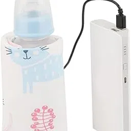 Bottle Warmer and Cooler Bag, Portable Milk Warmer Case With USB Charging Port for Baby Care (Red)-image-46
