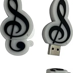 Musical Note Shaped USB Flash Drive 64GB, 32GB, 16GB – Unique Music Symbol Design, USB 2.0 Memory Stick, Gift for Musicians & Music Lovers (32, GB) image 1