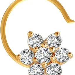 vama FASHIONS Piercing Jewelry Pierced Nosepin Gold Plated Floral Design Piercing Nose Ring For For Women-picture-48
