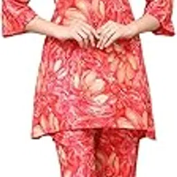claura Women Floral Printed Pure Cotton Night Suit-picture-10