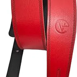 Ve CREATION 2.5-Inch Wide Leather Guitar Strap for Bass, Electric, Acoustic, & Heavy Guitars | Adjustable from 42-56 Inches | (VEG-0039)-picture-16