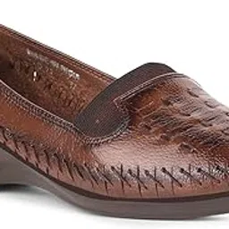 liberty Healers TLO-23 Slip-On Ballerina Casual Shoes for Women with PU Sole | Drymill Leather Outsole | Comfortable Footbed & Lightweight | Round Toe Leather Insole-picture-21