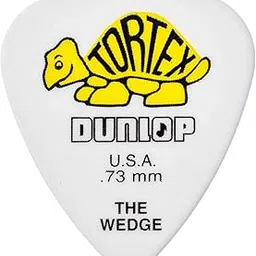 Dunlop Guitar Pick Tortex Wedge .73mm (12 PK) 424P073 image 1