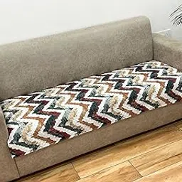 AMAZE ATTIRES Velvet Printed Sofa Seat Cover For 3 Seater With Heavy Antiskid Backing&Easily Machine Washable Sofa Seat Runner For Couch Or Home Living Area (22 X 68 Inches) Aaqsr005-3-picture-22