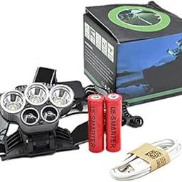 Nema Ultra Bright 5 LED Headlamp 8000 lumens with Charger - White-image-1