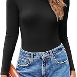 colorchakra Womens Cotton high Neck Pullover Rib Knit stretachable skeevy for Women Ribbed top-picture-15