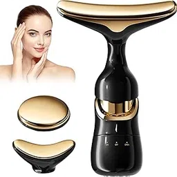 Sellzie 3-in-1 Electric Face Lifting Massager | Rechargeable & Portable Beauty Device | Microcurrent Vibration Facial Tool with 3 Interchangeable Heads for Firming, Anti-Aging, Skin Tightening & Wrinkle Reduction-image-0