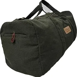 papyrus string homes Canvas Duffle Bag, 40 Litre Capacity, Adjustable Shoulder Strap (Military Green)-picture-54