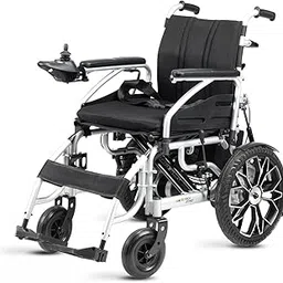 Ostrich Mobility Rocky 250 Foldable Electric Wheelchair for Adults & Seniors - Compact, Portable, 120kg Capacity, 6kmph Speed, Safety Brakes, Comfortable Cushion, Durable Steel Frame Power Chair-picture-10
