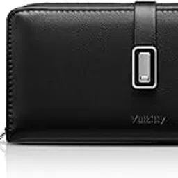 vulkitty Large Wallets for Women, Leather Lightweight Long Clutch Wallet for Women, Zipper Billfolds for Women, Ladies Wallets with RFID Protection, Fashion Design Cute Women's Wallets, Female Wallet,-picture-36