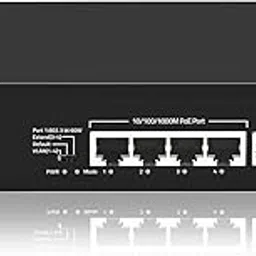 KuWFi Gigabit Ethernet Network Switch Plug & Play High Speed with 4 PoE Ports and 1 Ethernet Uplink and 1 Uplink Fiber for IP Camera and Access Points -52V-picture-24