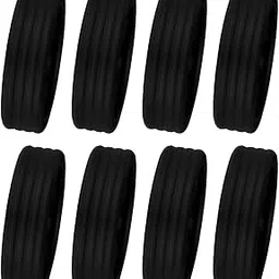 8 Pieces Silicone Luggage Wheel Covers Sturdy for Office Chair Caster Wheels Black|Travel|Luggage-image-50