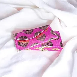 SAUDEEP INDIA Combo of Decorative Printed Cash Box and Money Envelope, Shagun, Gift, Jewellery, Wedding Gift (Set of 1, Rose Pink)-picture-32