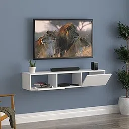 Anikaa Mercy Engineered Wood Wall Mount TV Unit/TV Stand/TV Cabinet/TV Entertainment Unit (White) (Ideal for 60 Inch)(D.I.Y)-picture-28