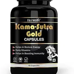 Kama-Sutra Gold Capsules - Ayurvedic Power Blend with Ashwagandha, Tribulus Terrestris & Kaunch Beej for Enhanced Energy and Immunity (60 Capsules, 60)-picture-10
