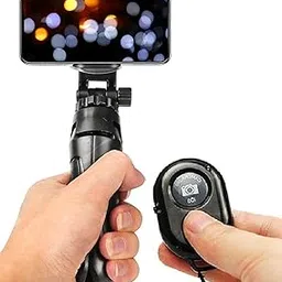 SUBTON BASICS Tripod 360 with Mobile Mount Bracket for YouTube Vlogging Reels Instagram Live Photo Video Recording| All Mobile Compatible (Tripod+ Camera Selfie Remote) image 1