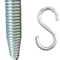 Hanging Accessories Set for Hammock Swings Chairs, Porch Swings Used for Boxing Bag, Hang Any Article etc. (1 Spring & 1 S Hook) (Silver)-picture-37