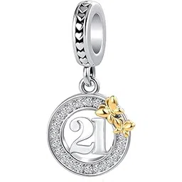 yqslin Sweet Birthday 16 18th 21 40 50 Number Charms Anniversary Meaningful Numbers Bead fit Charm Bracelet Necklace-picture-14