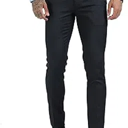 mc henry Men's Wrinkle Free Stretchable Striped Waist Expandable Slim Fit Elite and Luxurious Formal Trousers for Men-picture-15
