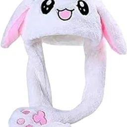 Cartoon Scarf Hat for Kids | Fleece Warm Hooded Cap with Soft Fur & Adjustable Fit | Winter Warm Beanies for Girls Warmer Winter Wear-image-1