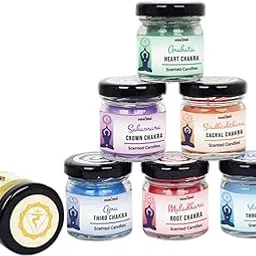 SusAmi® - Seven Chakras Aromatherapy Scented Colour Candle Set of 7 | Remove Anxiety & Depression Meditation/Spa Candle | Perfect for Positive Energy.-picture-31