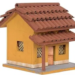 Village HUT ROOF Tiles New Model HUT (65mmx65mmx75mm) Sweet Home Village,Brown-picture-19
