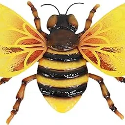 ACRA Decorative Iron Bee Figurines Ground Fence Garden Lawn Ornaments-picture-35