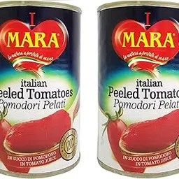 MARA Italian Whole Peeled Tomatoes No Added Sugar Canned Product Featuring Whole, Peeled Tomatoes Sourced From Fresh, Ripe Italian Tomatoes 100% Italian, 400g Pack of 2 (Italy)-image-98