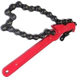 EPITECH MART Heavy-Duty Chain Wrench Oil Filter Tool Pipe Fittings Tools Single Sided Adjustable Wrench (9")-image-40