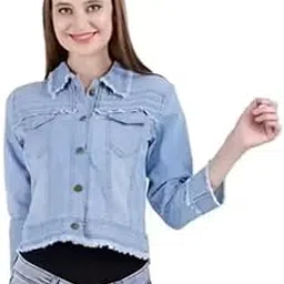 Women Stylish Casual Blue Denim Jacket | Denim Jacket For Women's and Girls Stylish-picture-49