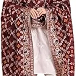 Women's Banarasi Silk Bandhej Dupatta | Hand Tie-Dye Traditional Ethnic Dupatta for Festive & Wedding Wear-image-20
