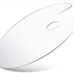 Hs Acrylic Paint pallete Set Clear Art Palette Tray for Adults & Kids | Transparent Glass Non-Stick Oil Paint Pallet with Protective Kraft Big-picture-30