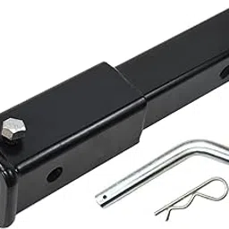 ATORSE Trailer Hitch Extension with 5/8 inch Hitch Hole Black Receiver Tube Extender-image-7
